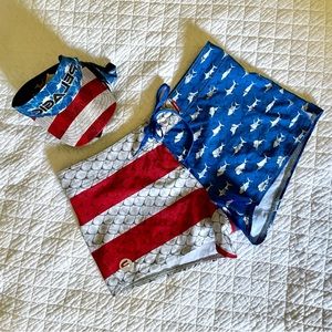 Pelagic women’s Swim Shorts & Matching Visor. (Free shipping)